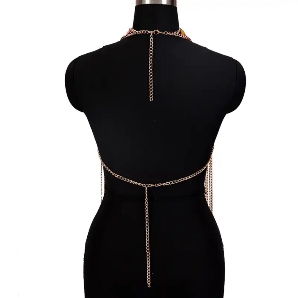 NEW to CASA B💫| “Whimsical Wanderer” Gemstones Chain Festival Fringe Top - Picture 5 of 7